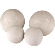 Peterson Real Fyre Decorative Geo Shapes Ivory Sphere Set - Set Of 4 image