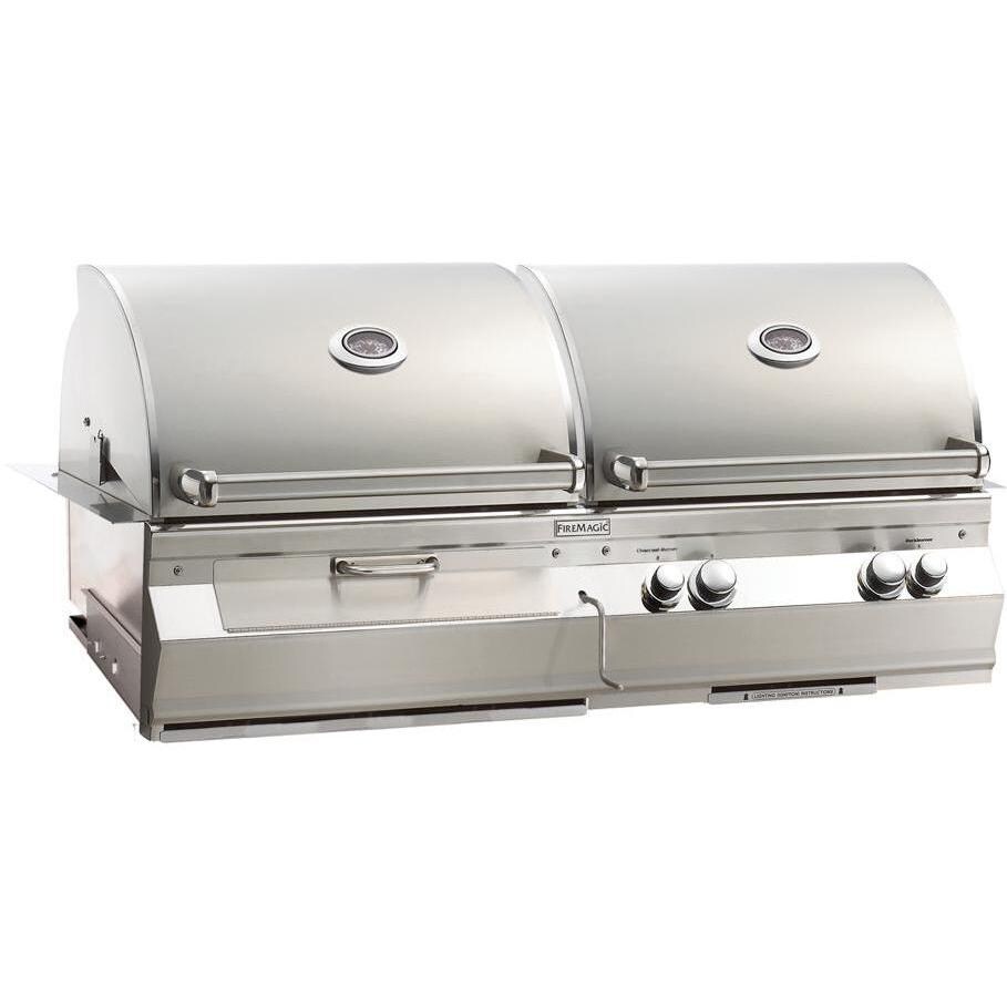 Fire Magic Aurora A830i Dual Natural Gas And Charcoal Built-In BBQ Grill