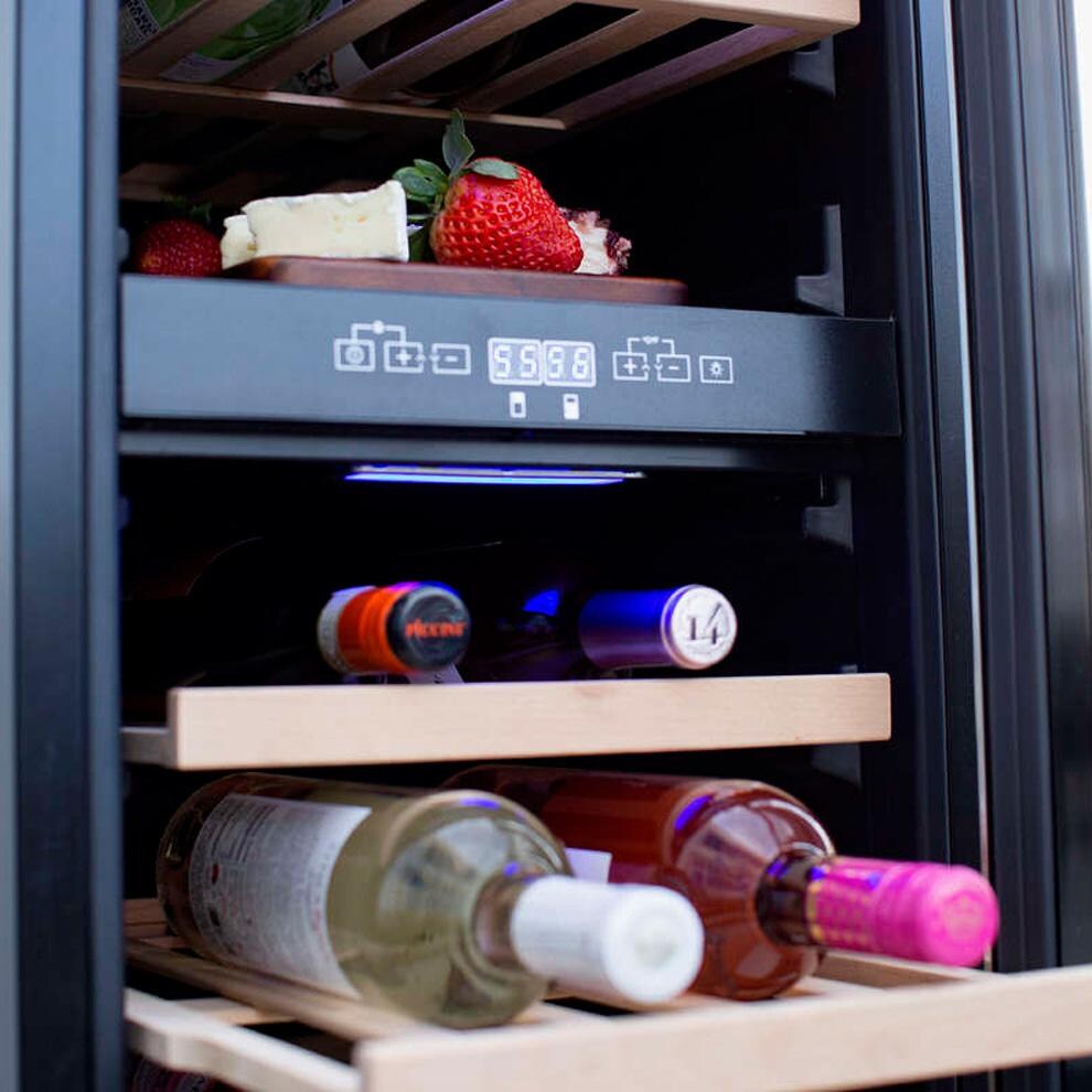 Summerset 15-Inch Outdoor Rated Dual Zone Wine Cooler - SSRFR-15WD - Interior Details thumbnail