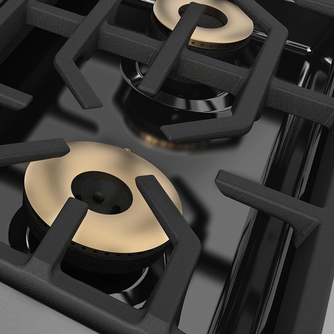 Viking Professional 7 Series 36-Inch 6-Burner Propane Gas Range - Burners thumbnail