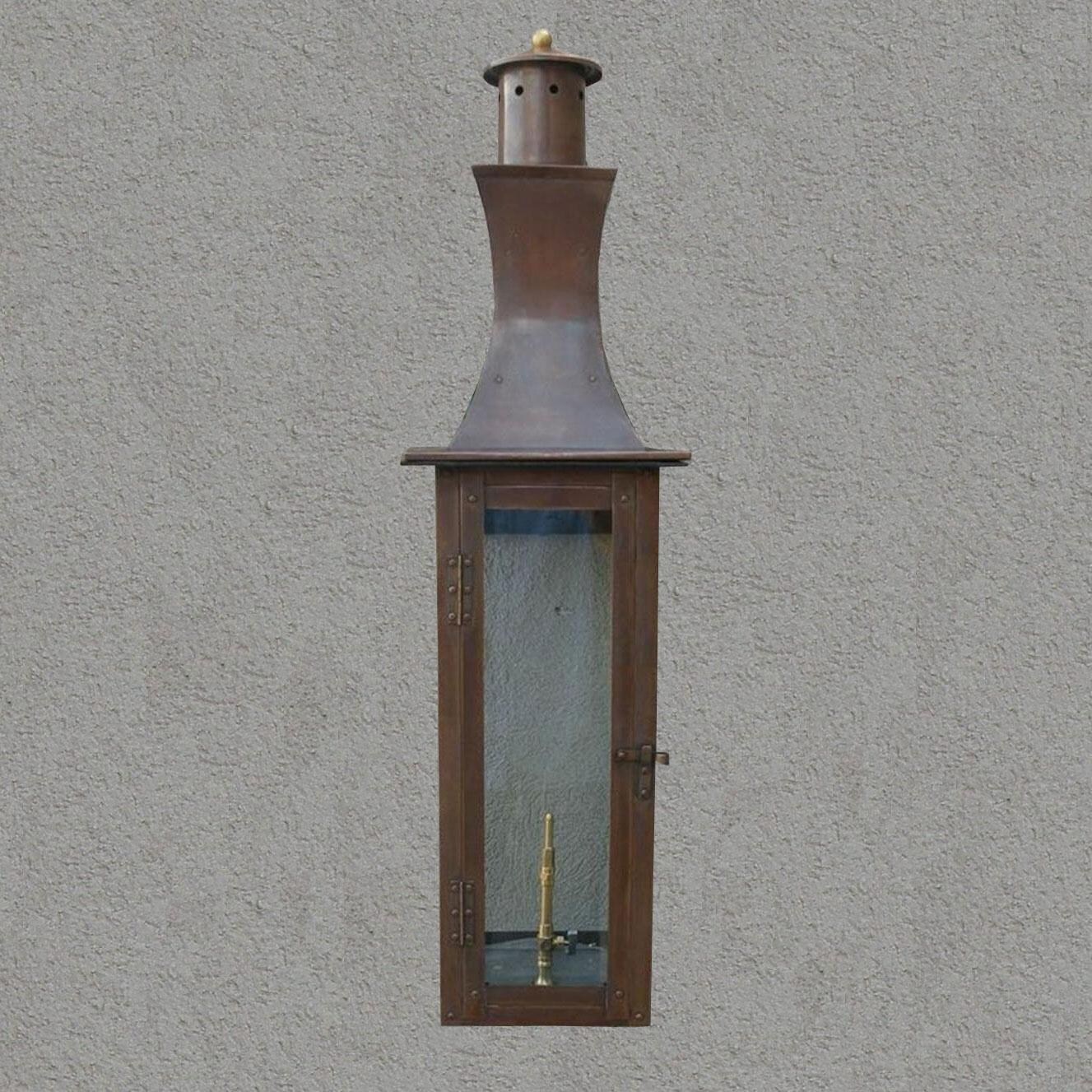 Regency GL38 Presidente Propane Gas Light With Open Flame Burner And Manual Ignition On Ceiling Basket Mount