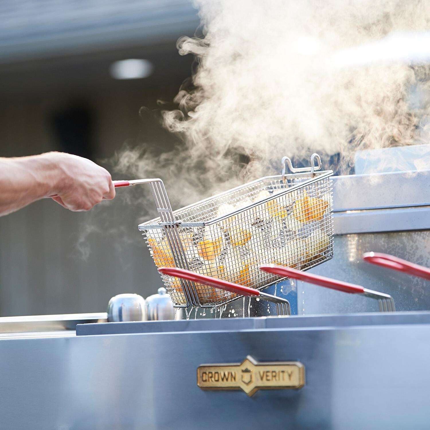 Crown Verity CV-PF-1 Single Tank Propane Fryer - Basket thumbnail