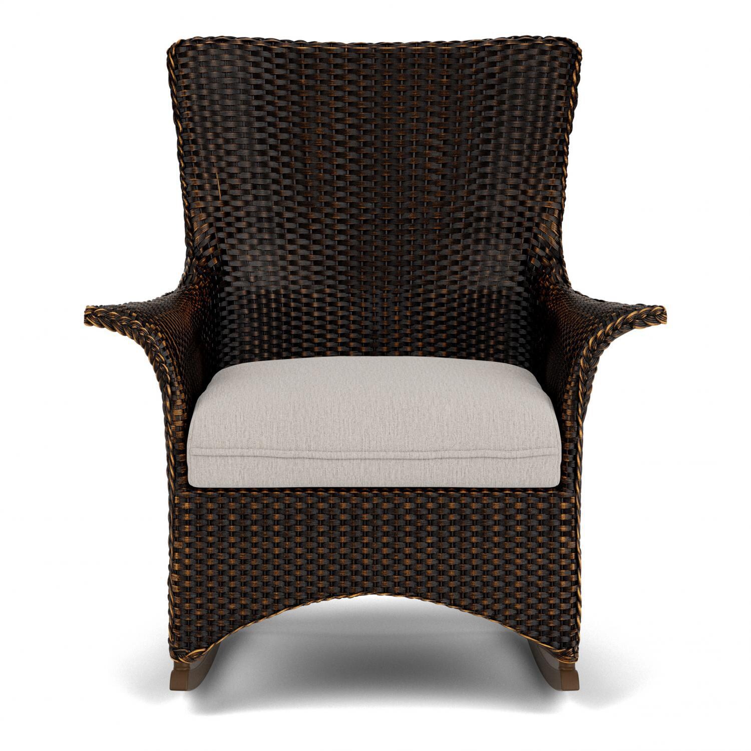 Lloyd Flanders Mandalay Porch Rocker in Mink Finish with Remy Cloud fabric thumbnail