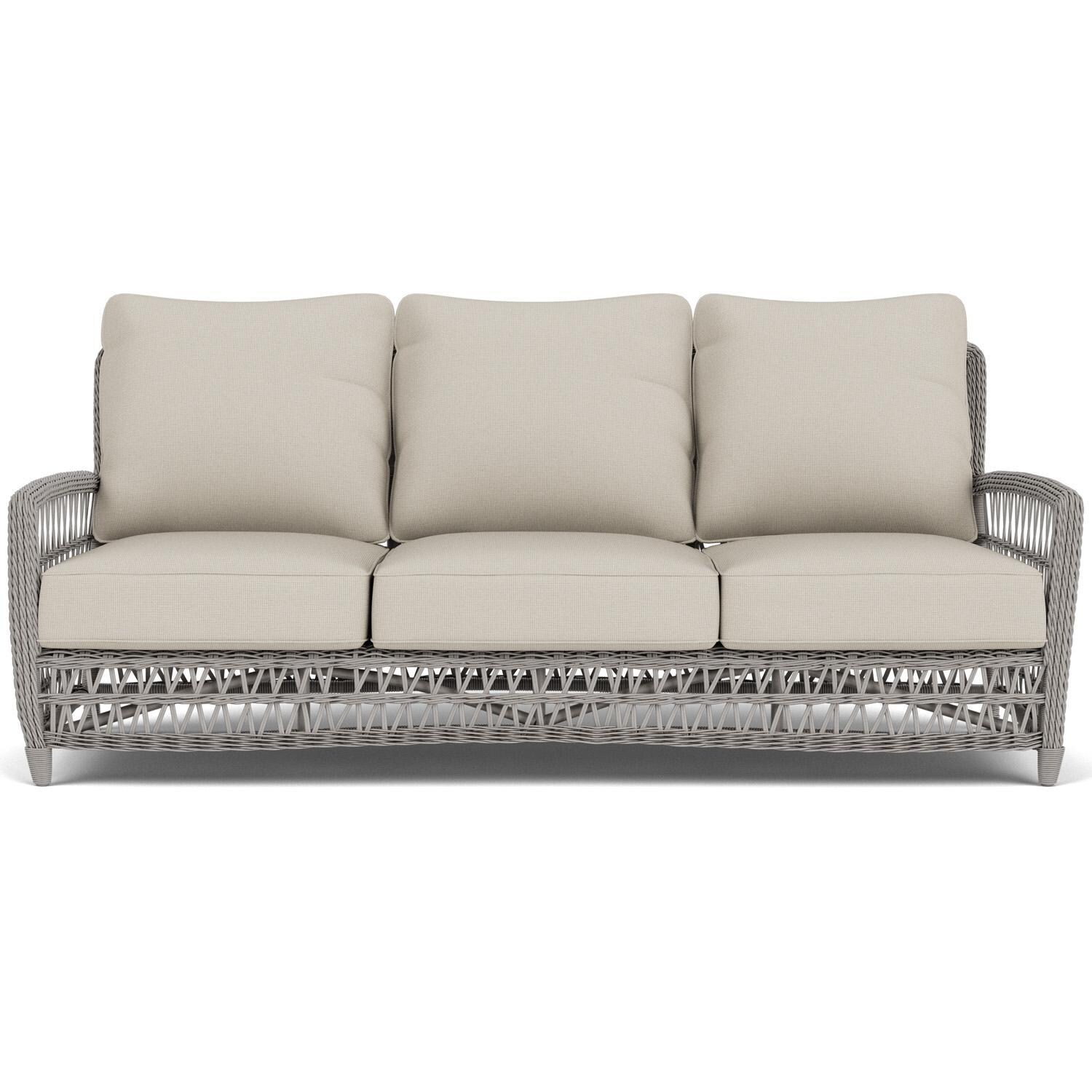 Lloyd Flanders Mackinac Sofa in Putty Finish with Fife Fog Fabric thumbnail