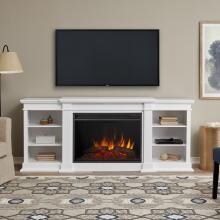 Real Flame Eliot Grand 81-Inch Electric Fireplace Entertainment Center - White - 1290E-W image