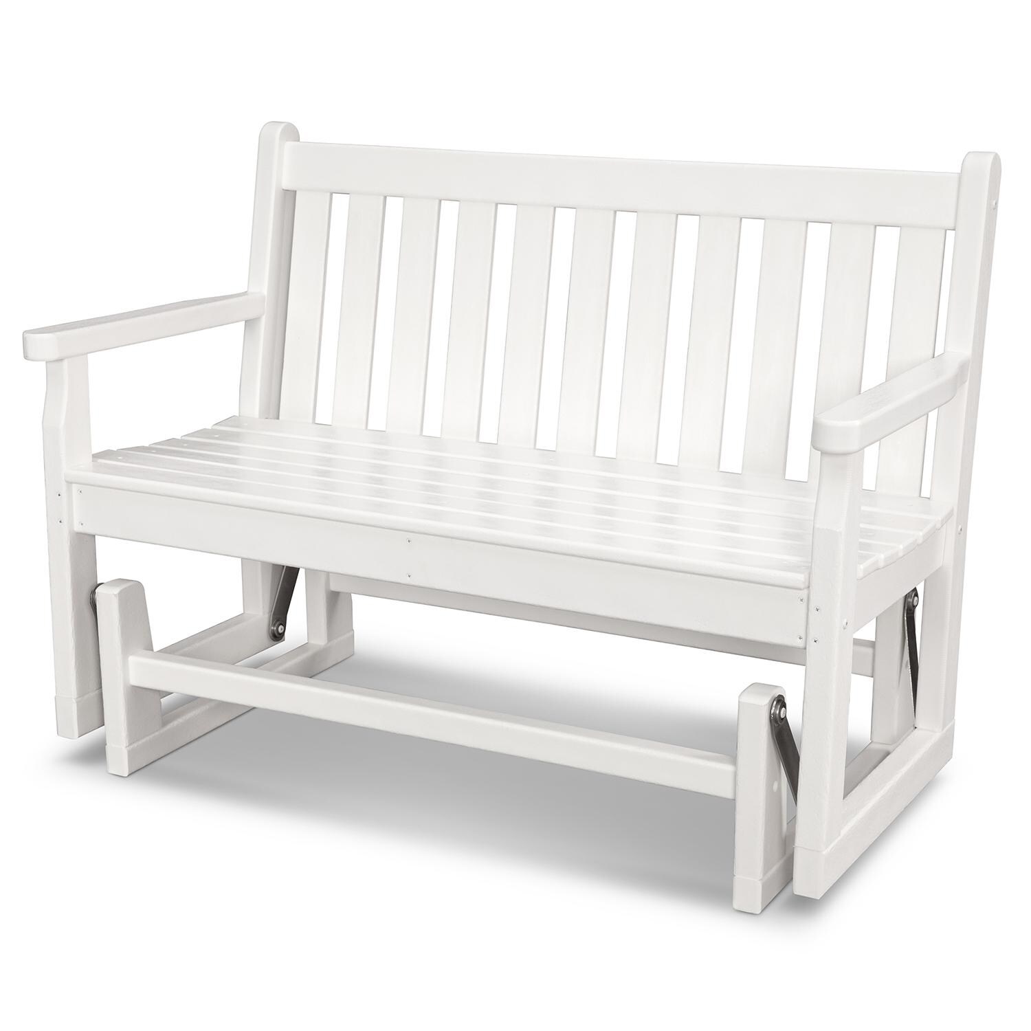 POLYWOOD TGG48WH Traditional Garden 48-inch Glider - White thumbnail