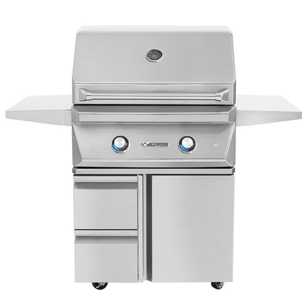 Twin Eagles 30-Inch 2-Burner Propane Gas Grill with Sear Zone & Infrared Rotisserie Burner On Deluxe Cart thumbnail