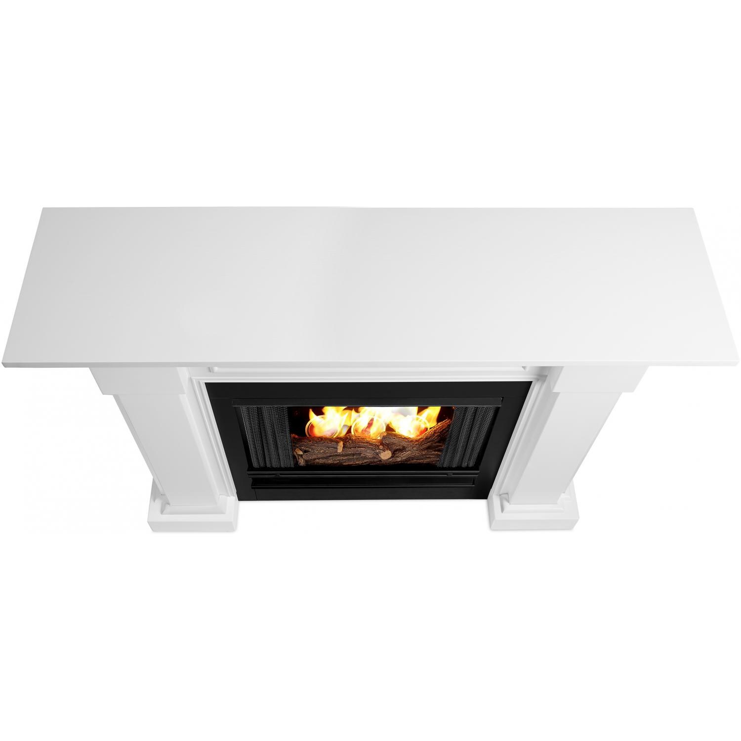 Real Flame Hillcrest Gel Fireplace - Top - White thumbnail