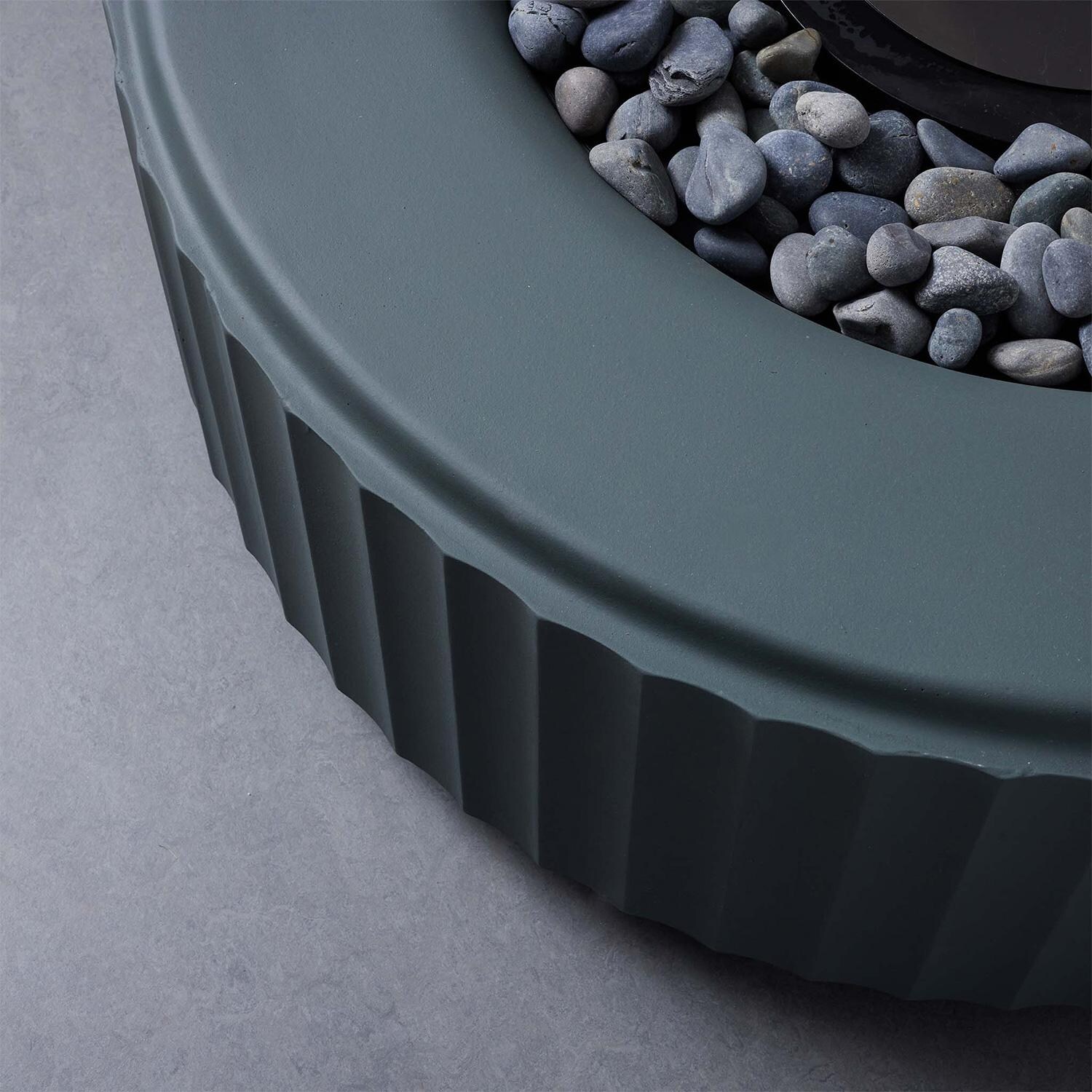 TerraFlame Amani Fluted Fire Pit - Comex Green - Detail 2 thumbnail