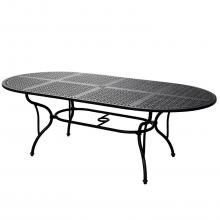 Elysian 84 X 42 Inch Oval Cast Aluminum Patio Dining Table By Lakeview Outdoor Designs image