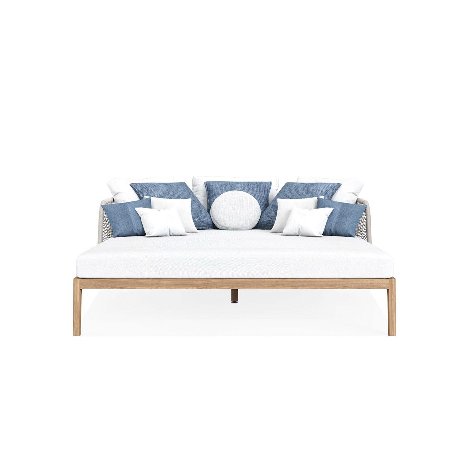 Willowlake Teak Daybed in Natural by Lakeview Outdoor Designs - White Background thumbnail