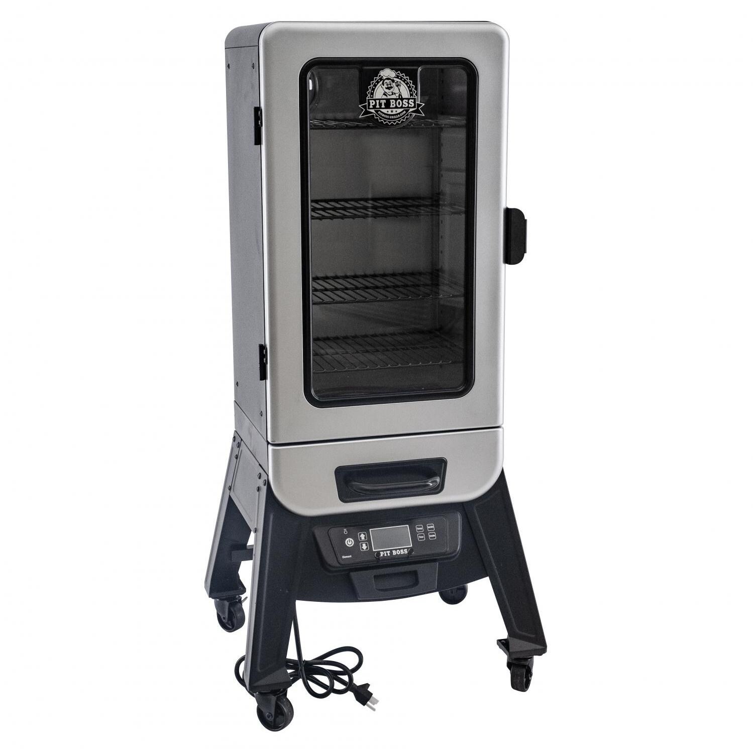 Pit Boss 77232 Silver Star 3 Series 21-Inch Vertical Digital Electric Smoker w/ Window