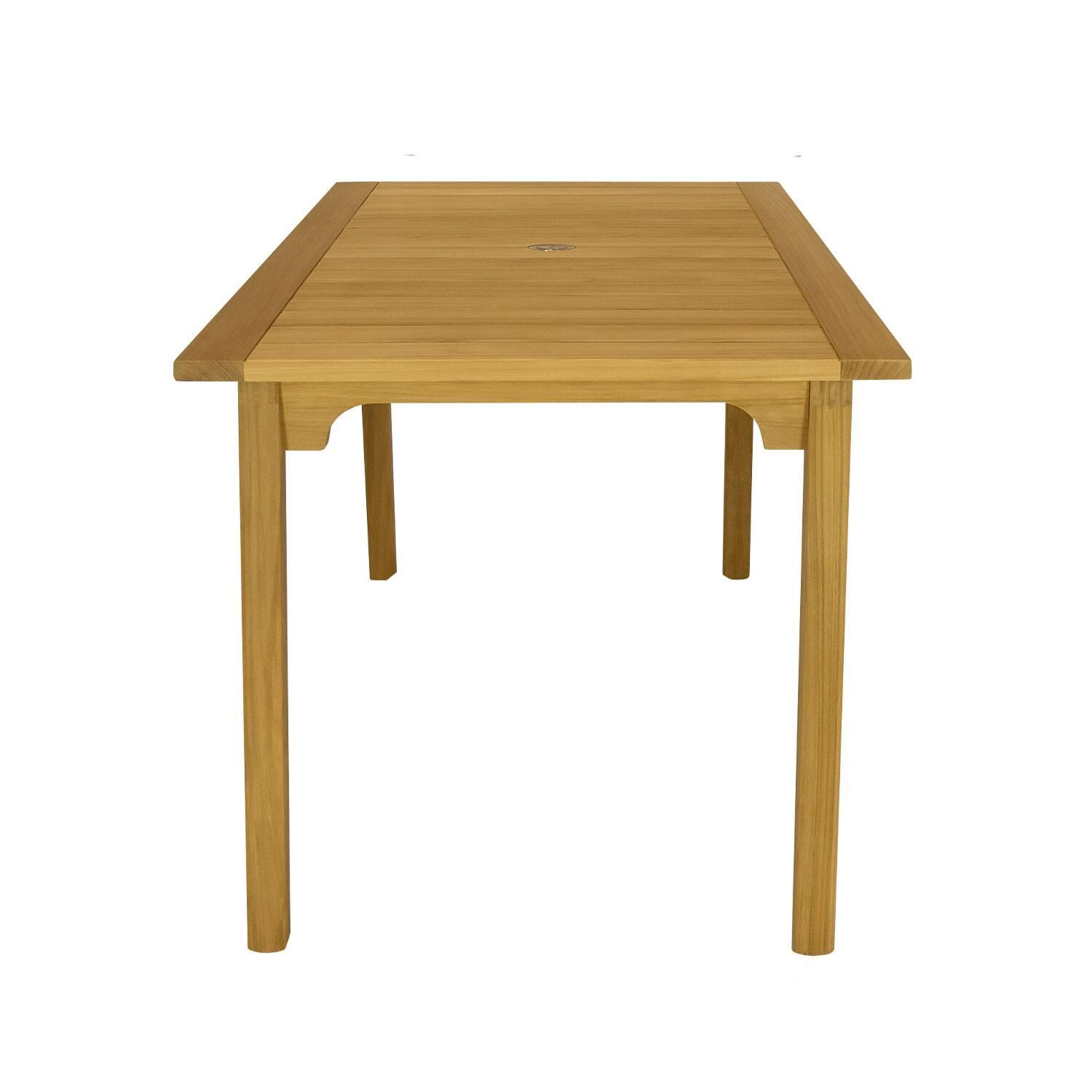 Admiral 65 Inch Dining Table by Royal Teak Collection - Side View - White Background thumbnail