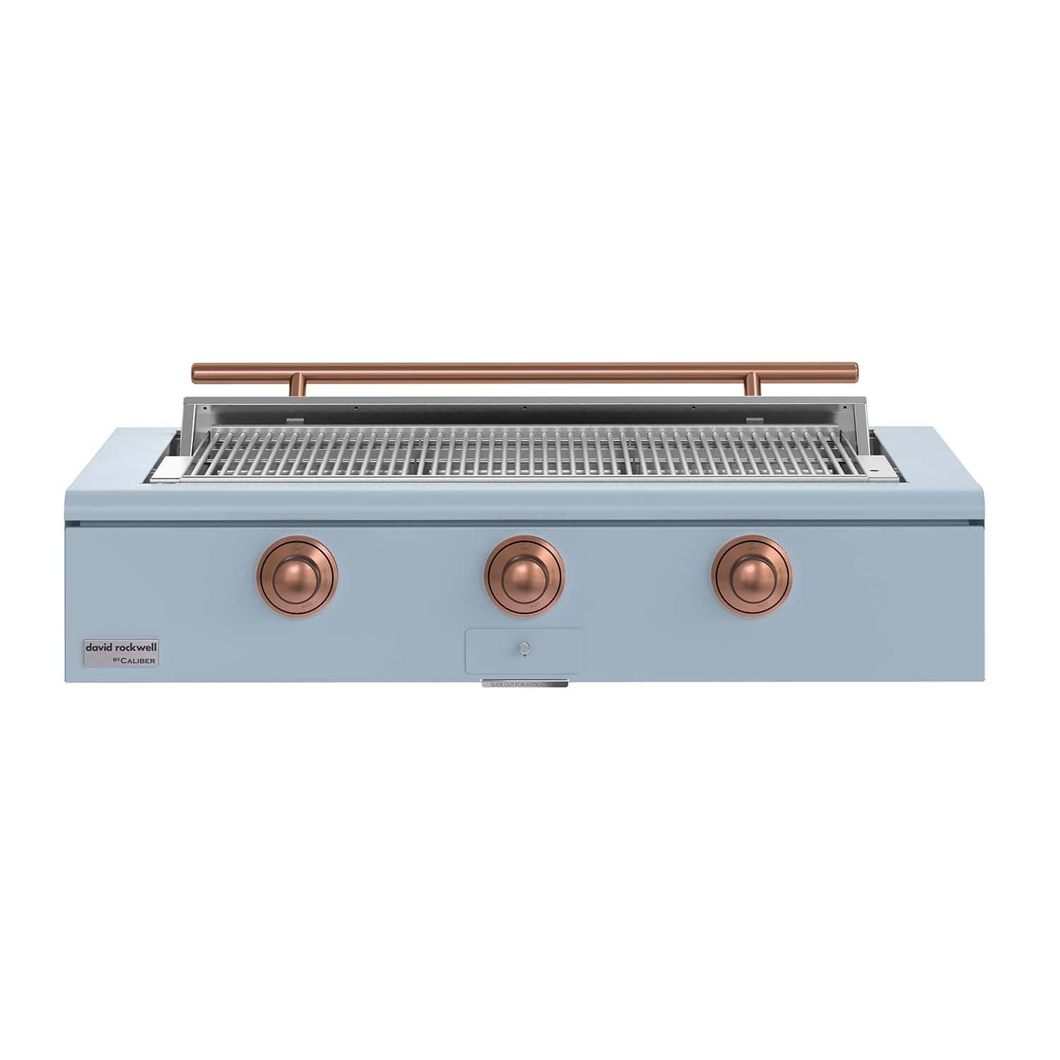 Caliber 48-in Propane Built-In Rockwell Grill - Bluestone w/ Copper Hardware - CRG-48BL00-A-152-H03