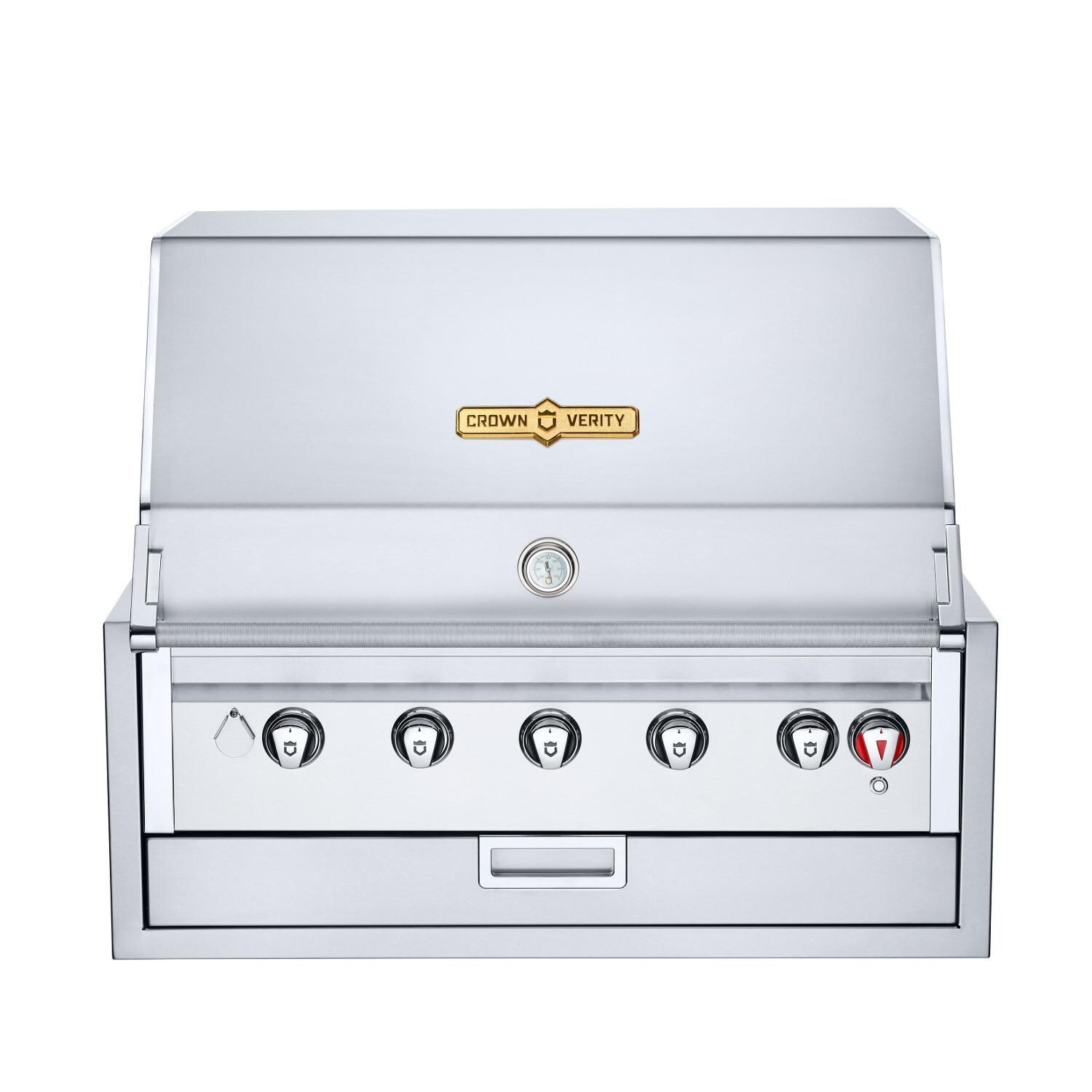 Crown Verity IBI36NG Infinite Series 36-Inch Built-In Natural Gas Grill - White Background thumbnail