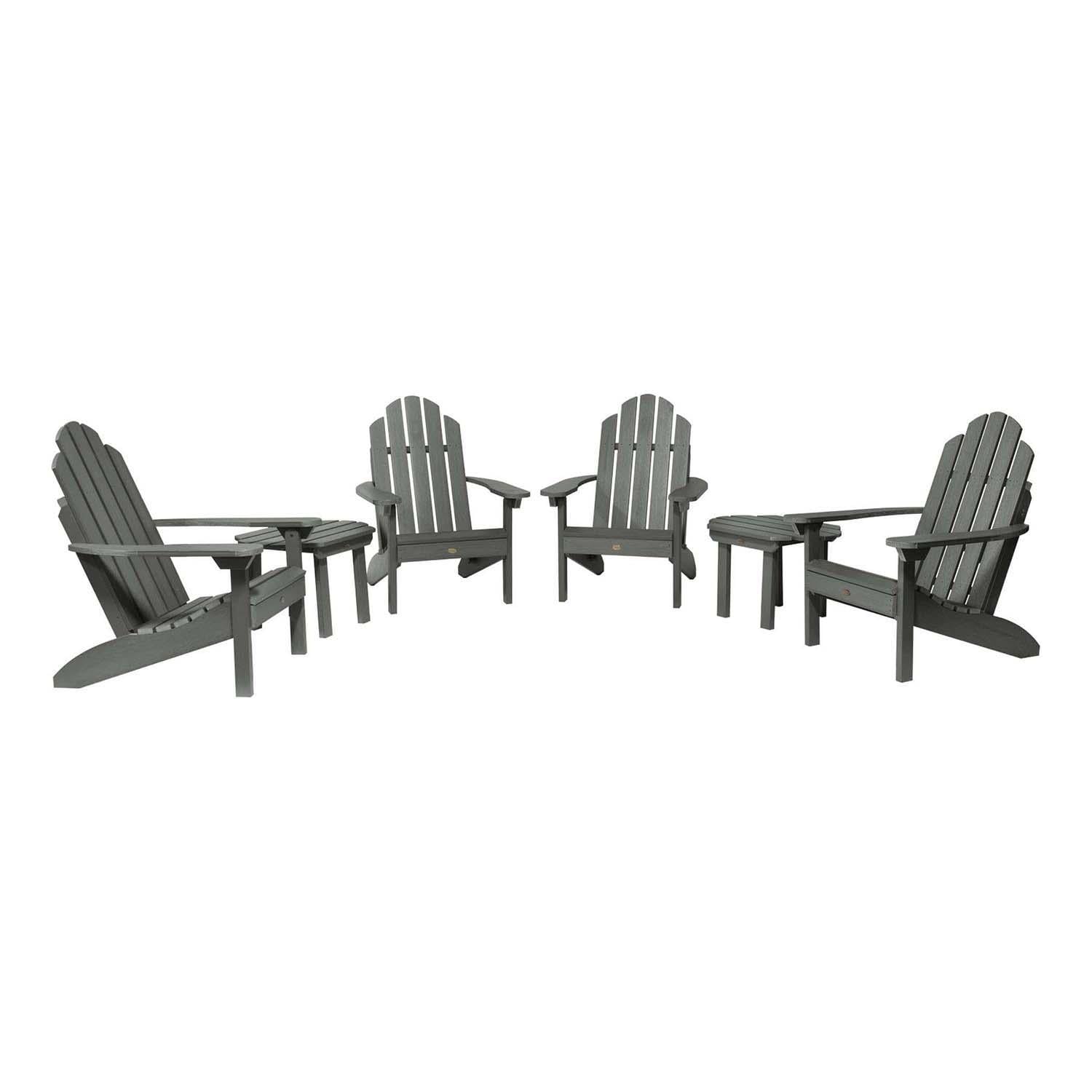 Paradise Key 6 Pc Set Recycled Plastic Seating Set in Coastal Teak By Lakeview Outdoor Designs - White Background thumbnail