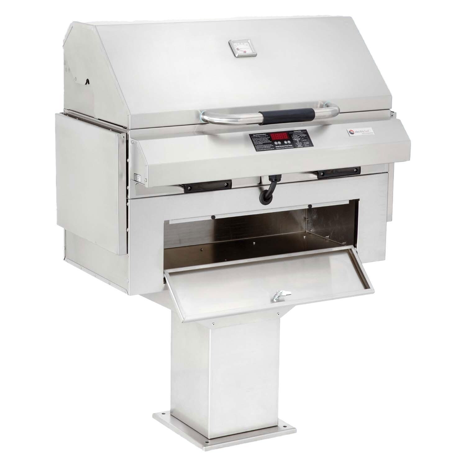 ElectricChef 4400-EC-448-PB-S-32 4400 Series 32-in Pedestal Base Electric Grill w/ Single Temp. Control - White Background thumbnail
