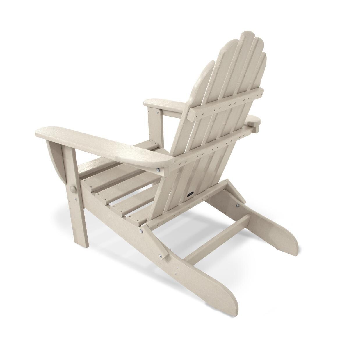 POLYWOOD AD5030SA Classic Folding Adirondack Chair - Back View thumbnail