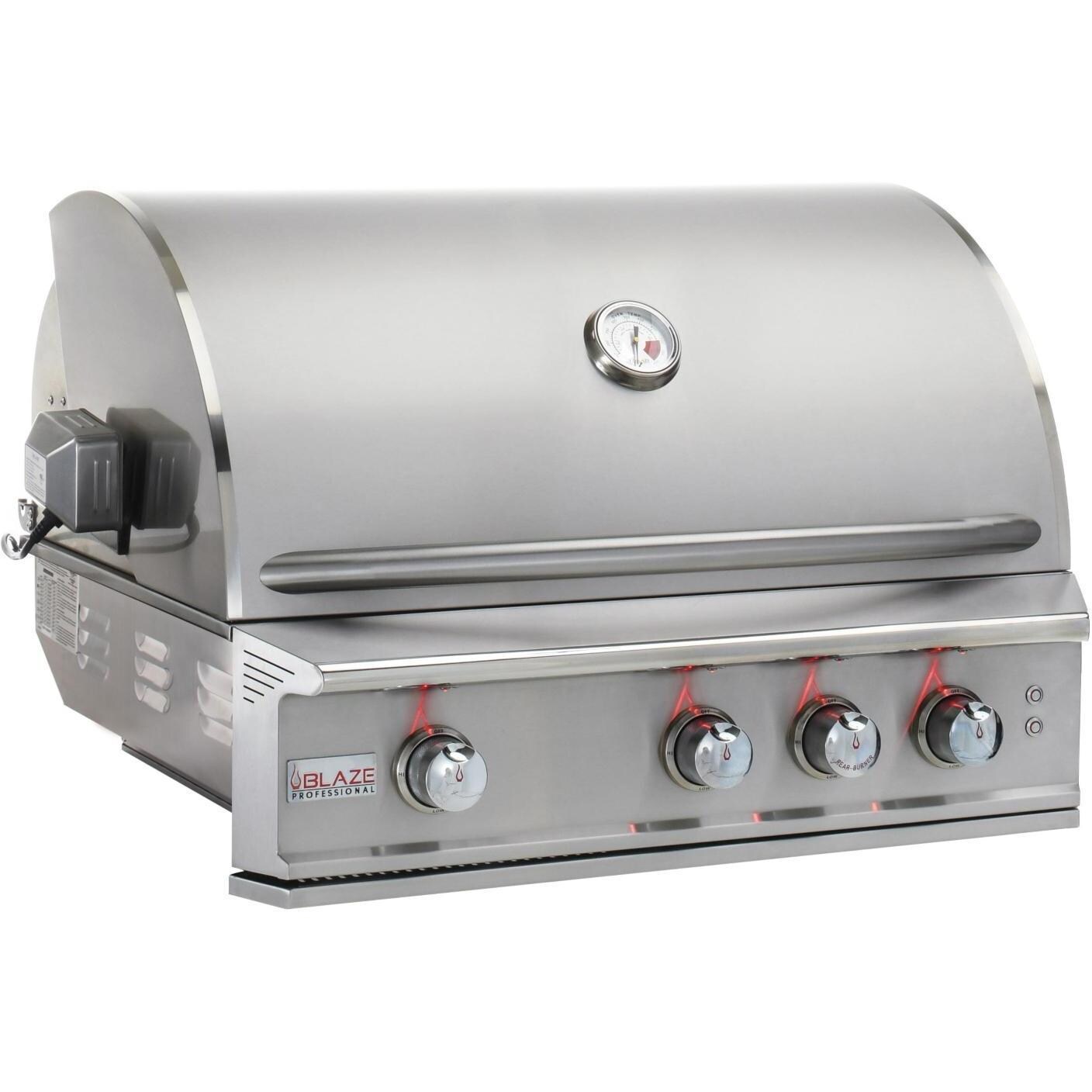 Blaze BLZ-3PRO-LP Professional LUX 34-Inch 3-Burner Grill - Hood Closed