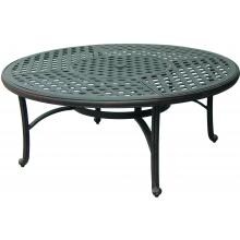 Darlee Series 30 52 Inch Cast Aluminum Patio Chat Table With Ice Bucket Insert