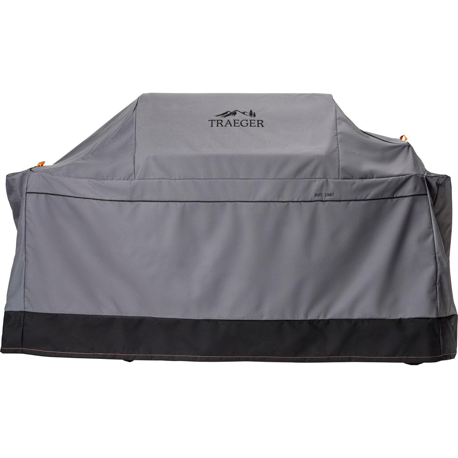 Traeger BAC601 Ironwood XL Full Length Grill Cover - White Background thumbnail