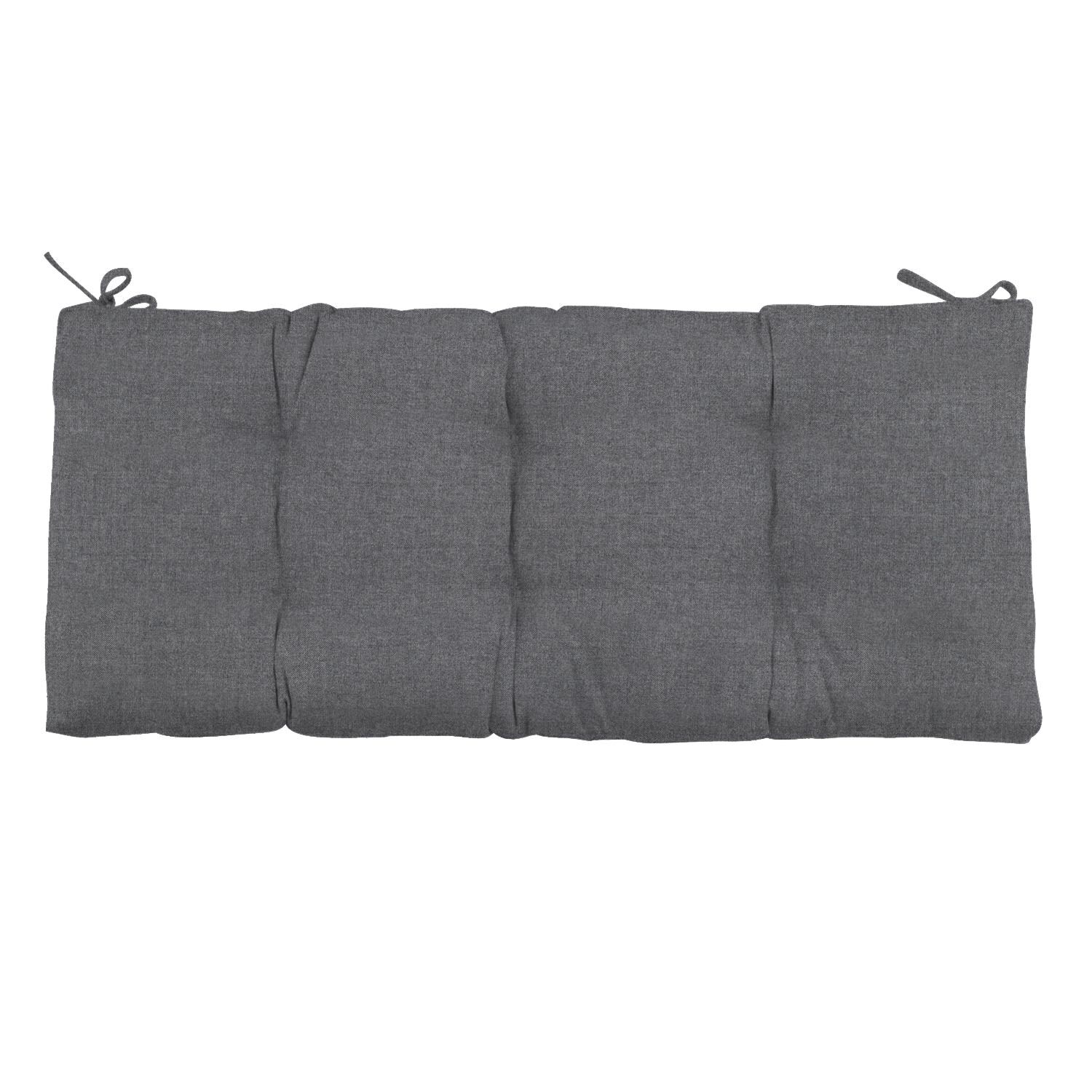 Sunbrella Cast Slate Small Outdoor Replacement Bench Cushion By UltimatePatio.com - Top View thumbnail