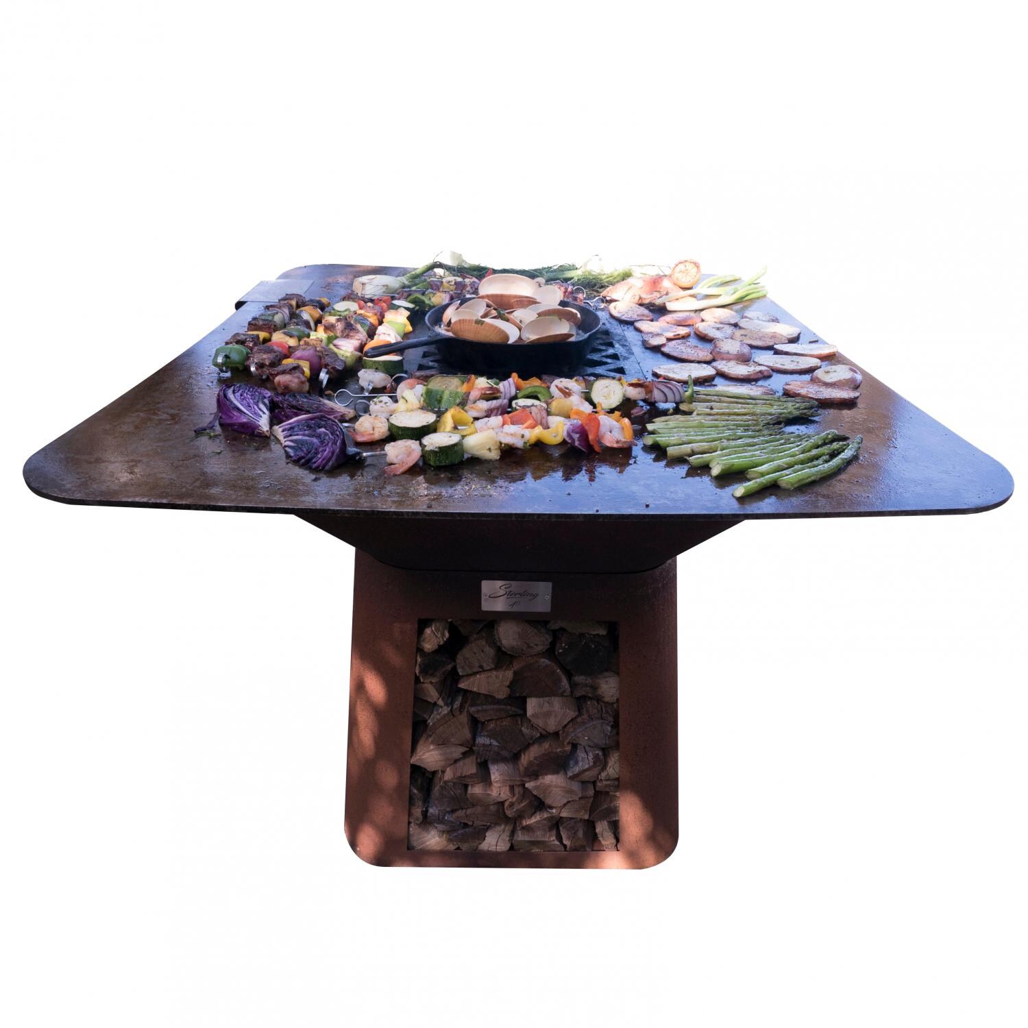 Hancock Grills Sterling 40 Wood & Charcoal Grill - STR-40-MDL