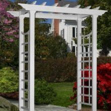 New England Arbors Westhaven 8 Ft Vinyl Arbor