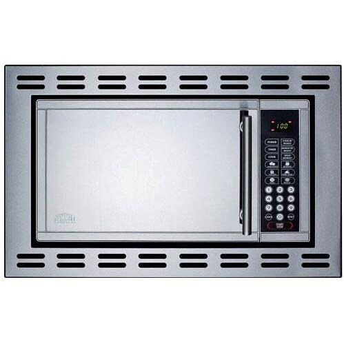 Summit 0.9 Cu. Ft. Built-In Microwave Oven - Stainless Steel - OTR24 thumbnail