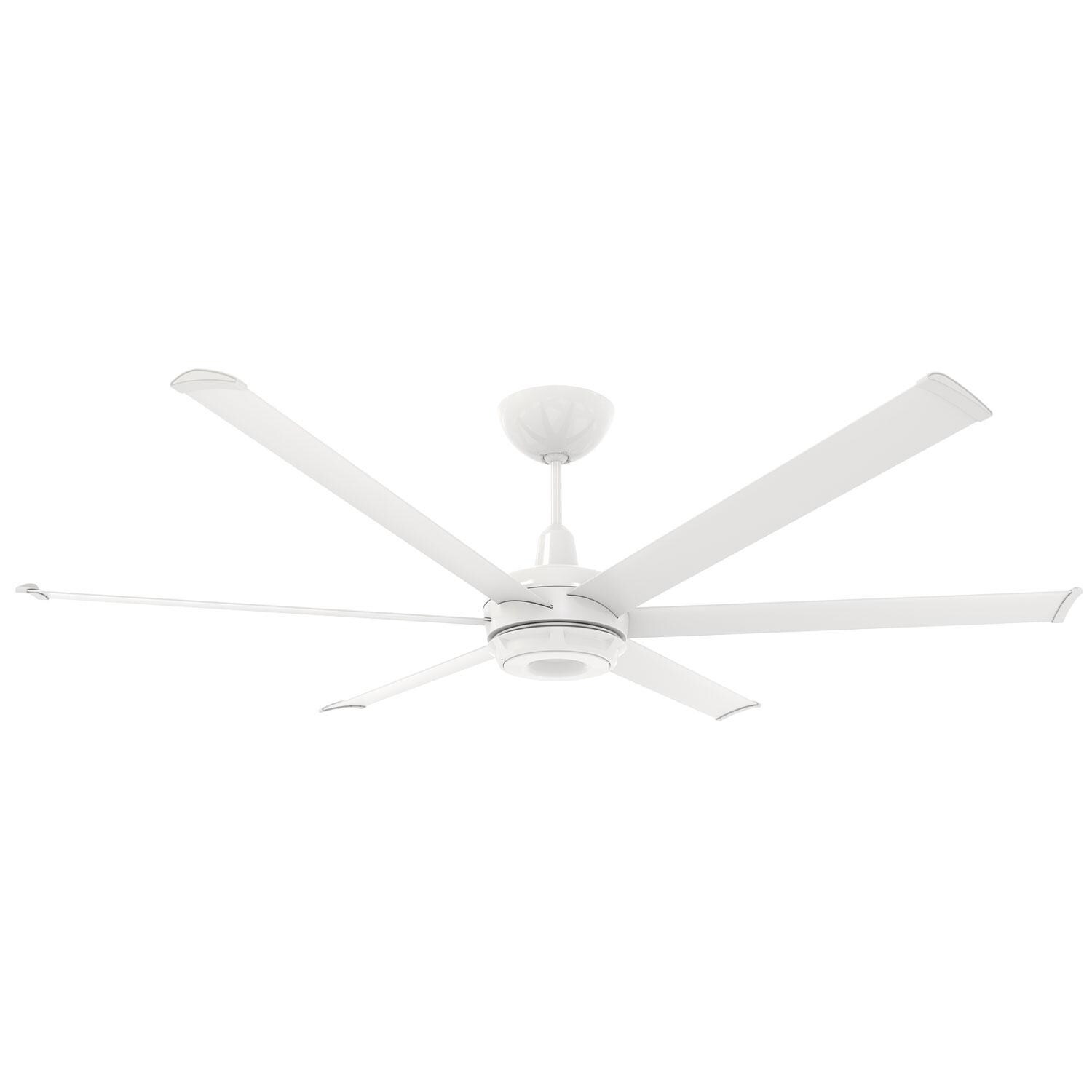 Big Ass Fans 72-Inch es6 Ceiling Fan Kit Universal Mount W/ 7-Inch Downrod in White - MK-ES62-062306A787I07S34