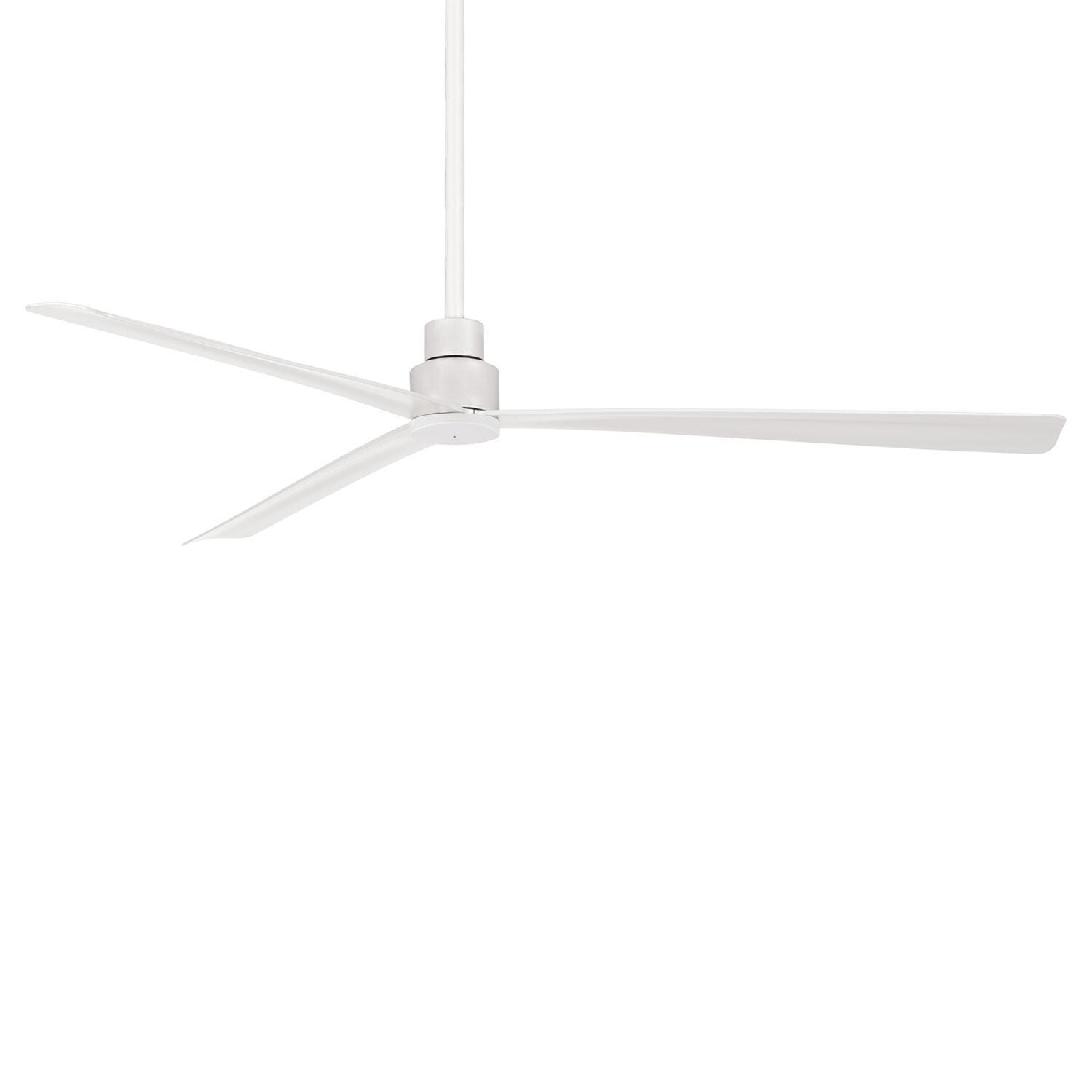 Minka-Aire Simple 65-Inch 3 Blade Entergy Star Outdoor Fan in Flat White with Remote Control - F789-WHF