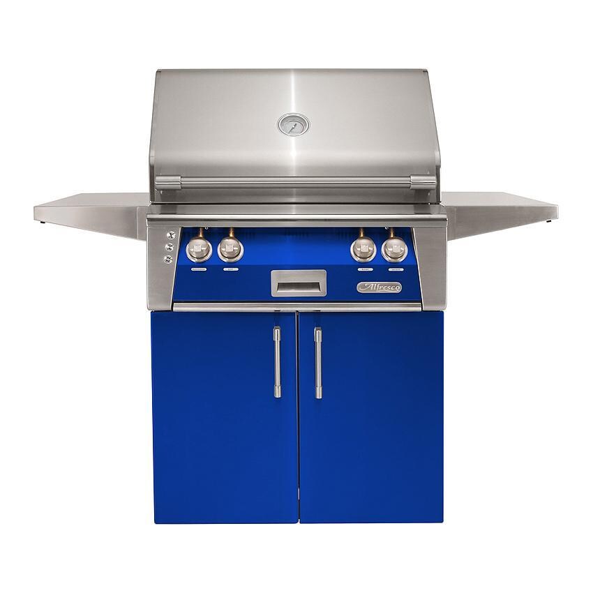 Alfresco Grills ALXE-30SZC-NG-S5002 Alfresco ALXE 30-Inch Natural Gas Grill With Sear Zone And Rotisserie in Ultramarine Blue thumbnail
