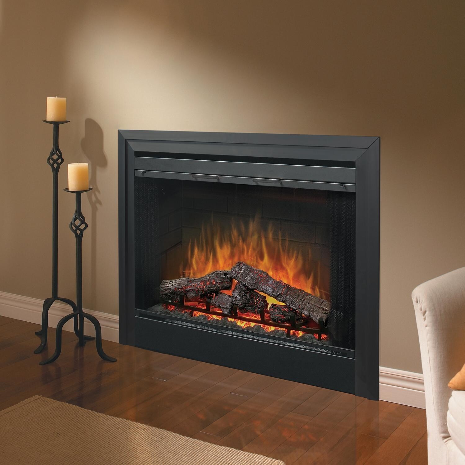 Dimplex - BF33DXP - 33-Inch Built-In Electric Firebox With Purifire Air Filter - Lifestyle View (Shown With Optional Frame) thumbnail