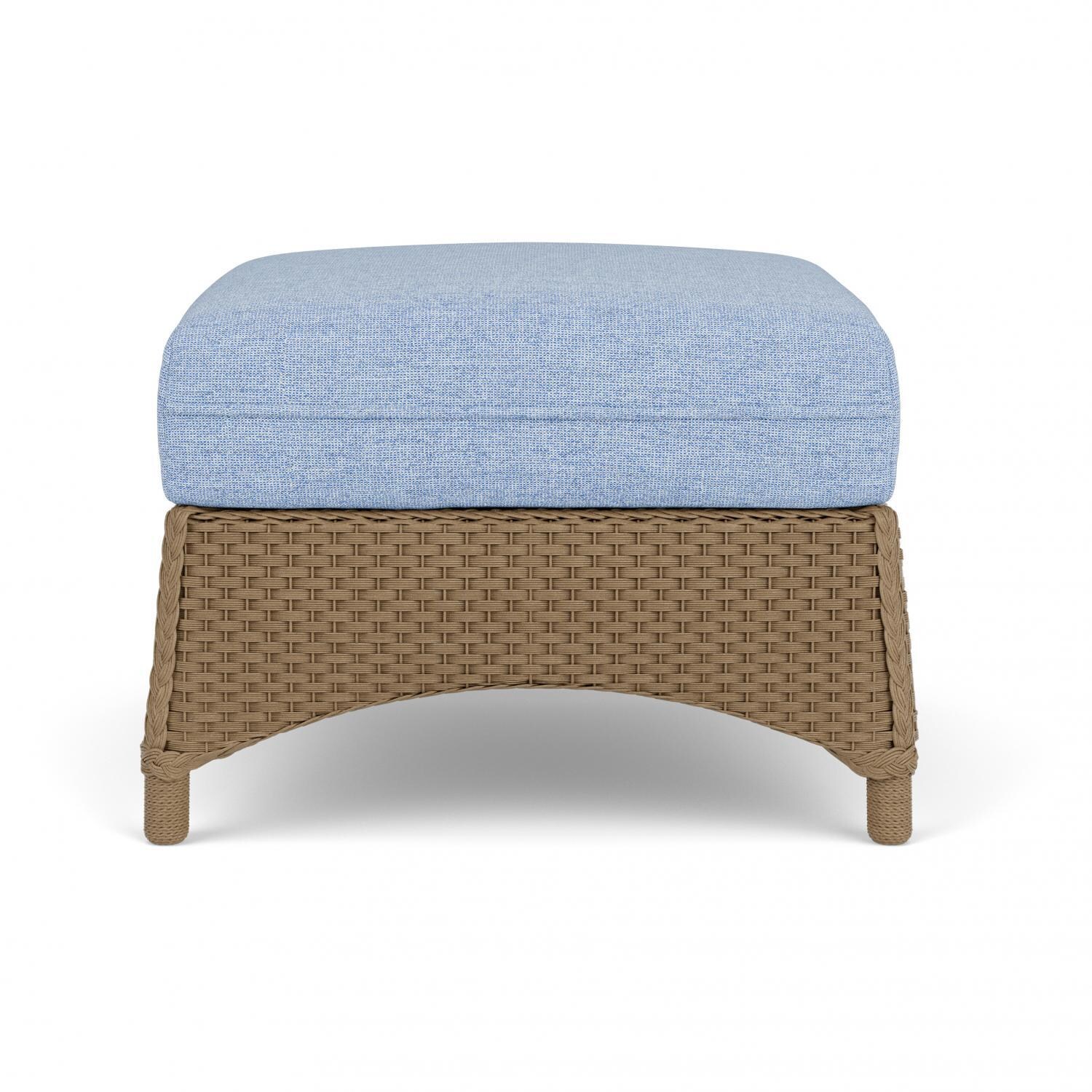 Lloyd Flanders Mandalay Ottoman in Fawn Finish with Demo Skyway fabric thumbnail
