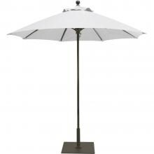 Galtech 7.5 Ft. Octagonal Aluminum Patio Market Umbrella W/ Push Lift - Antique Bronze Frame W/ Canvas Sunbrella image
