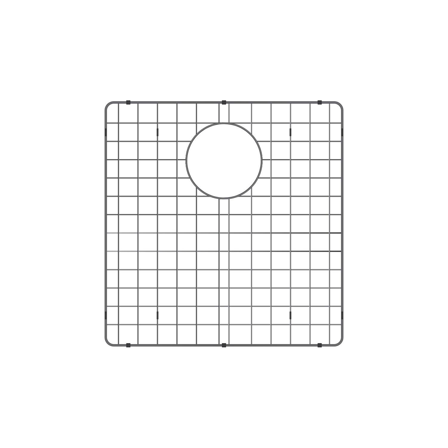 BBQGuys Signature Undermount Stainless Steel 16-Inch Single Bowl Sink W/Grid and Strainer - Grid - Detail