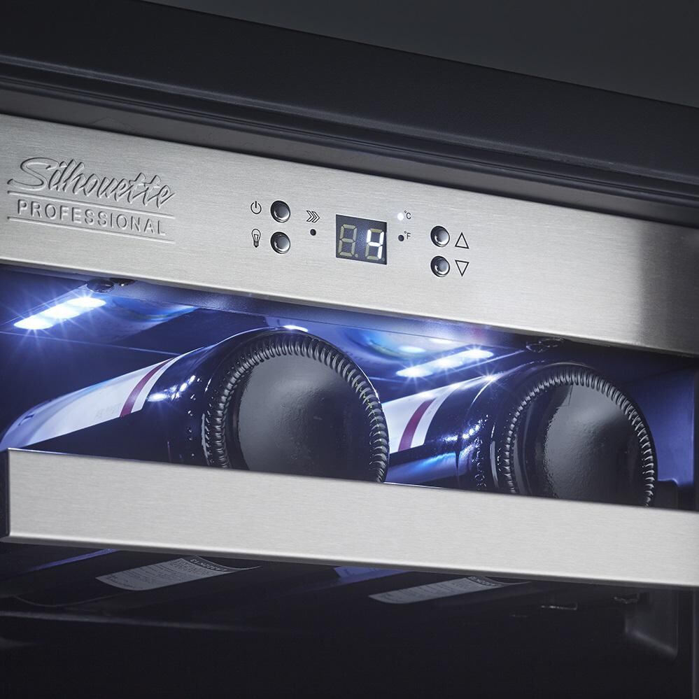 Danby Silhouette Professional 28 Bottle Wine Cooler: LED Lighting View thumbnail