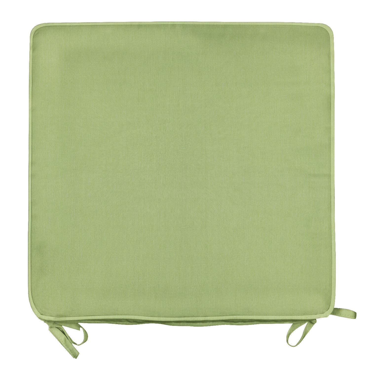 Sunbrella Canvas Parrot Small Outdoor Replacement Seat Cushion W/ Piping By UltimatePatio.com - Top View thumbnail