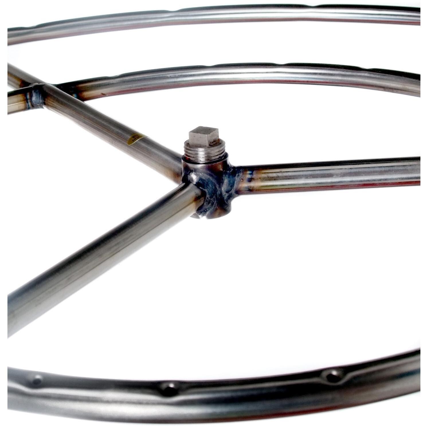 Alpine Flame 30-Inch Stainless Round Double Natural Gas Fire Pit Ring Burner - Plug Detail thumbnail