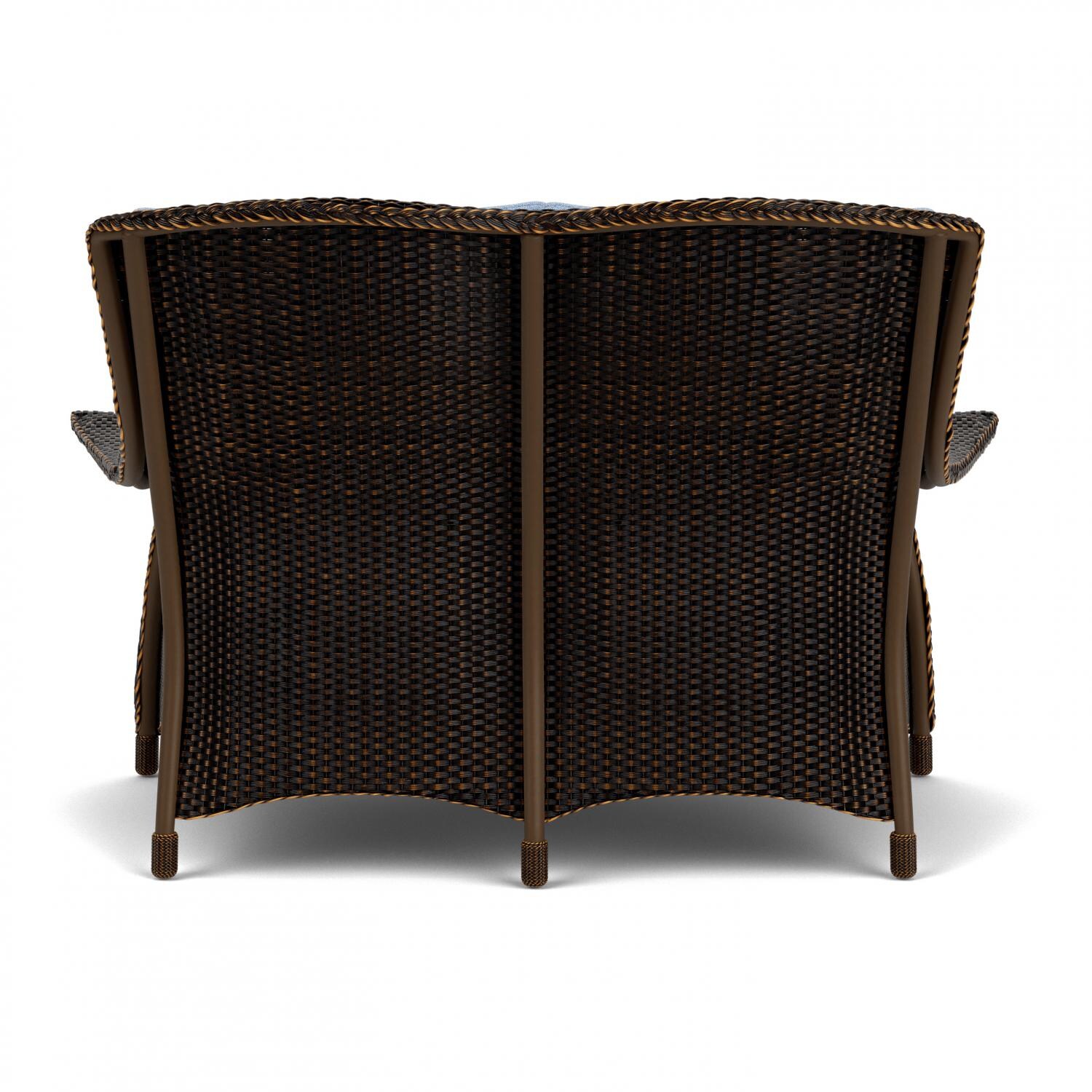 Lloyd Flanders Mandalay Loveseat in Mink Finish with Demo Skyway fabric - Back thumbnail