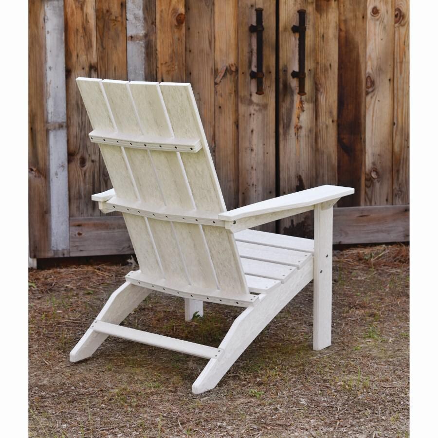 Mayhew Recycled Plastic Adirondack in Antique Mahogany/Coastal