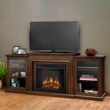 Real Flame 7740E-CO Frederick 72-Inch Electric Fireplace Entertainment Center - Chestnut Oak