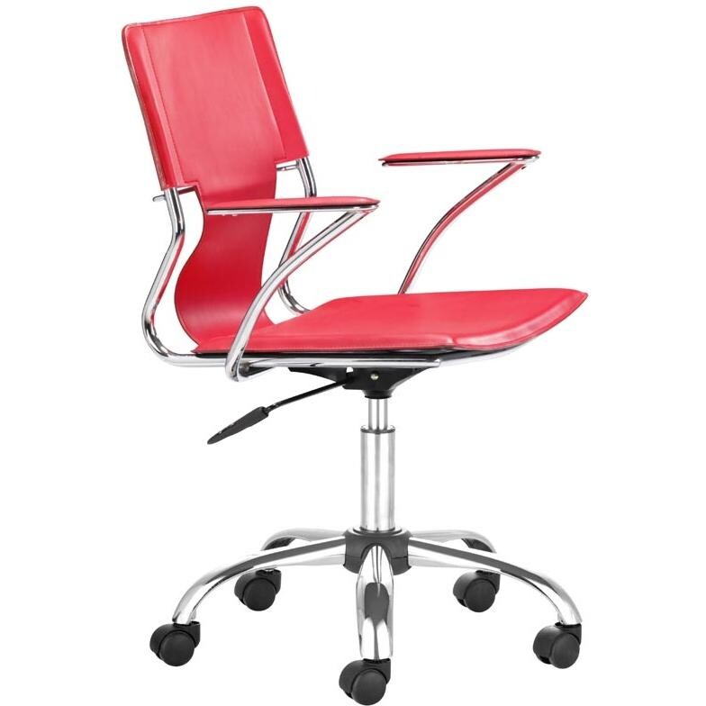 Zuo Modern Trafico Office Chair Red 205184
