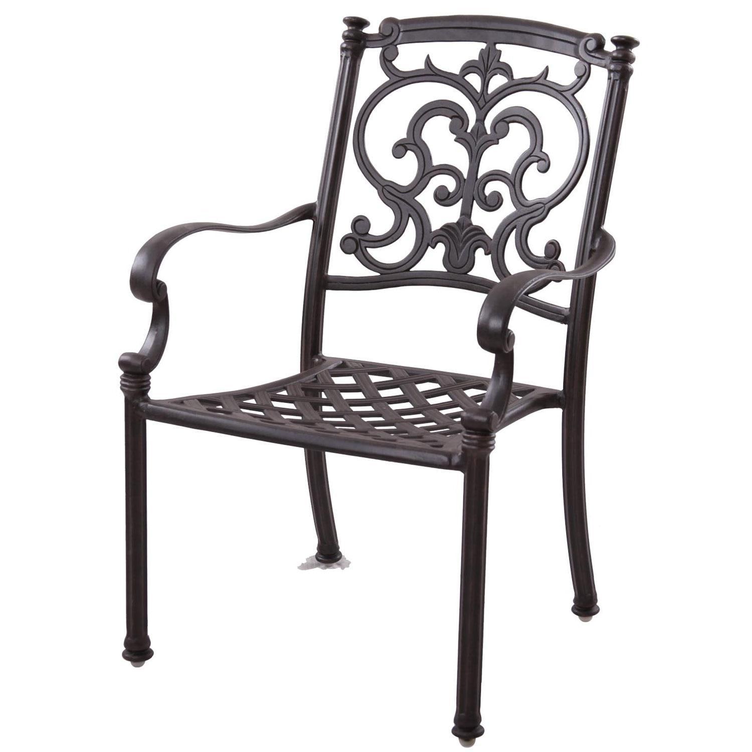 Darlee Santa Barbara Dining Arm Chair - White Background thumbnail