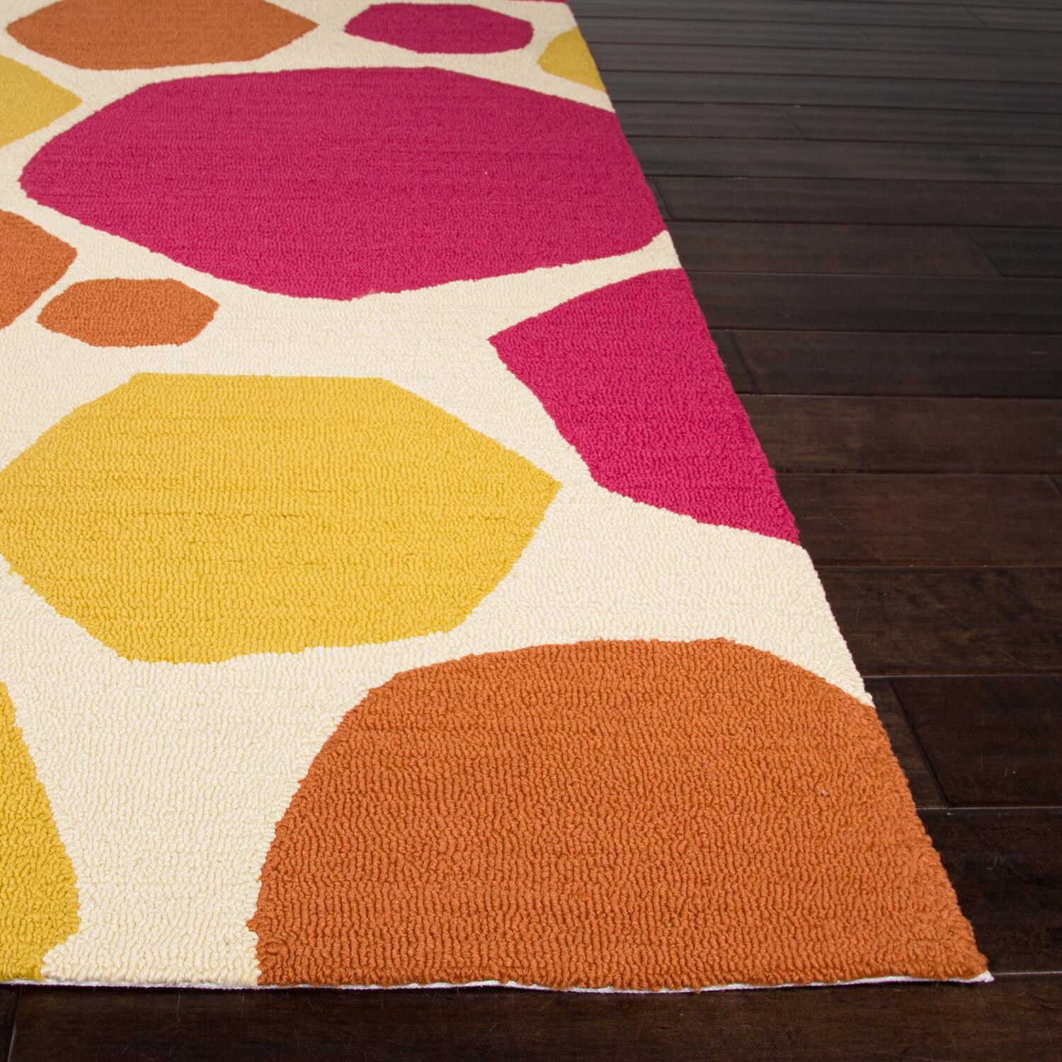 Jaipur Rugs Grant Rock It To Me 7.6 X 9.6 Indoor/Outdoor Rug Pink/Yellow Ultimate Patio
