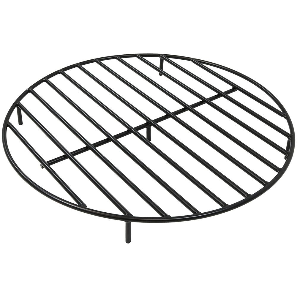 Sunnydaze 30-Inch Round Steel Outdoor Fire Pit Grate - NB-RG30-INV image