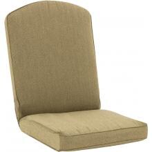 Sunbrella Linen Sesame Medium Outdoor Replacement Reclining Chair Cushion W/ Piping By UltimatePatio.com image