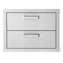 BBQGuys.com Sonoma Series 20-Inch Stainless Steel Double Access Drawer image