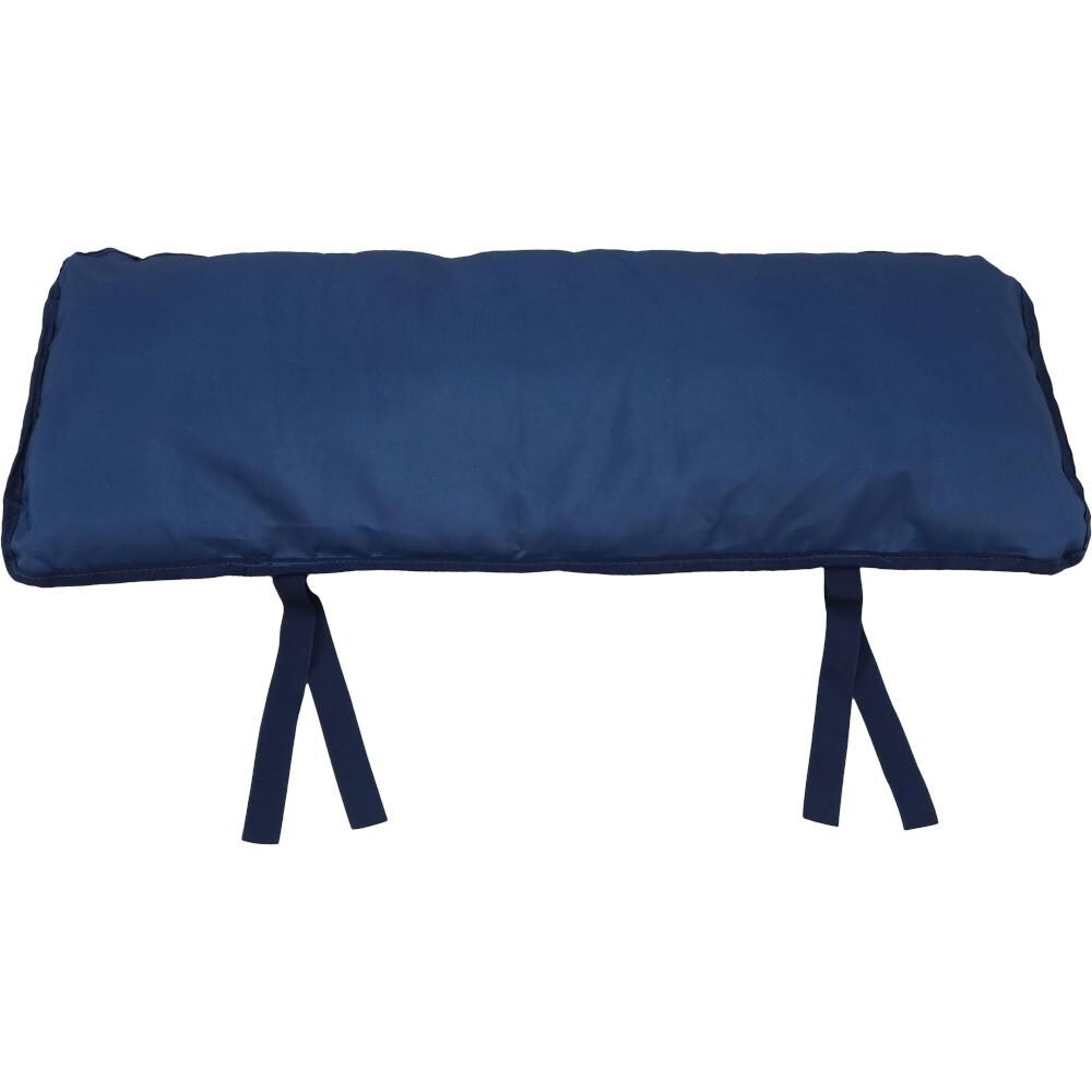 Sunnydaze Decor Polyester Hammock Tie-On Pillow - Navy Blue image