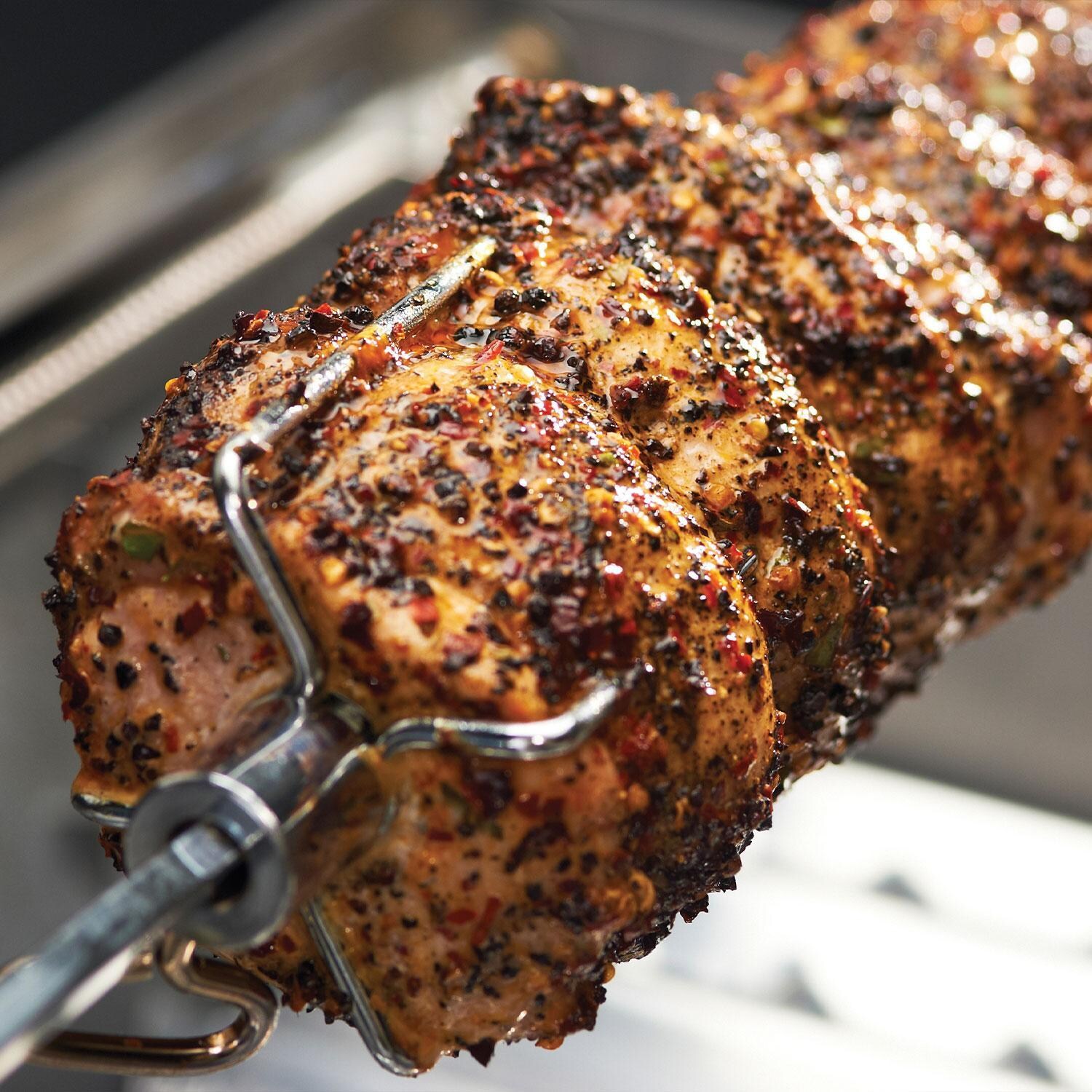 Broil King 66009 Universal Rotisserie Kit - Food - Lifestyle thumbnail